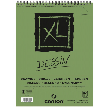 Canson tekenblok XL 160g/m&² ft A3, 50 vel