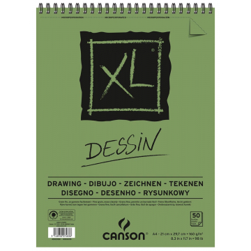 Canson tekenblok XL 160g/m&² ft A4, 50 vel