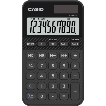 Casio zakrekenmachine SL-310YC, zwart