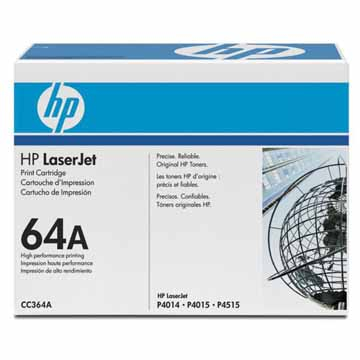 HP toner 64A, 10 000 pagina's, OEM CC364A, zwart