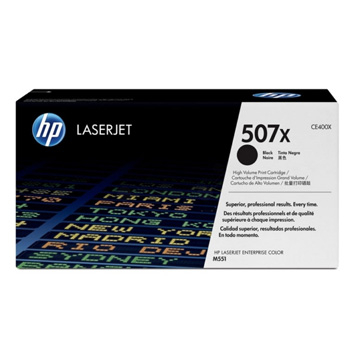 HP Tonercartridge zwart High-Capacity 507X - 11000 pagina's - CE400X