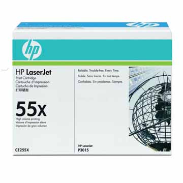 HP toner 55X, 12 500 pagina's, OEM CE255X, zwart