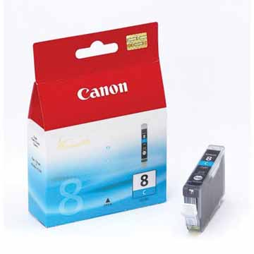 Canon inktcartridge CLI-8C, 420 pagina's, OEM 0621B001, cyaan