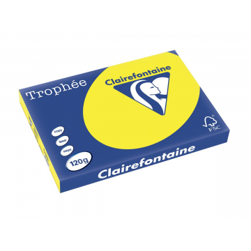 Clairefontaine Trophée Intens A3 zonnegeel, 120 g, 250 vel