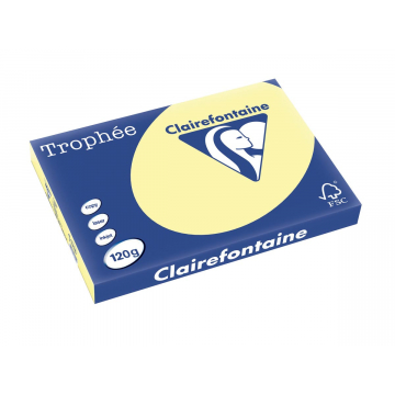 Clairefontaine Trophée Pastel A3 geel, 120 g, 250 vel