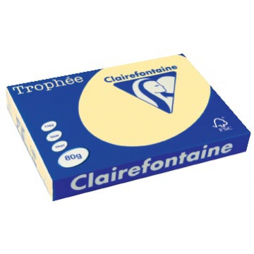 Clairefontaine Trophée Pastel A3 kanariegeel, 80 g, 500 vel