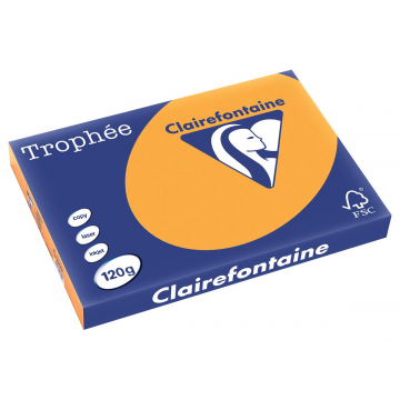 Clairefontaine Trophée Pastel A3 oranje, 120 g, 250 vel