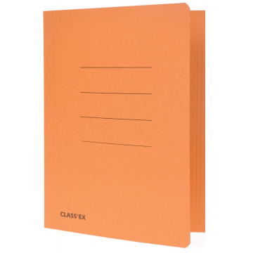 Class'ex dossiermap, 3 kleppen ft 18,2 x 22,5 cm (voor ft schrift), oranje