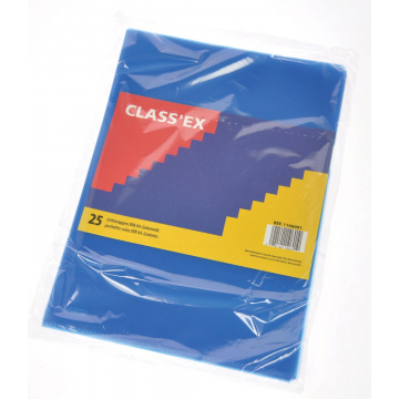 Class'ex L-map, gekorreld, blauw, pak van 25 stuks