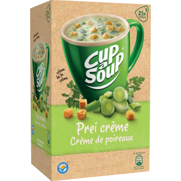 Cup-a-Soup prei crème met kaas croutons, pak van 21 zakjes