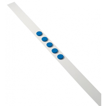 Dahle wandlijst lengte 1 m, met 5 blauwe magneten diameter 32 mm