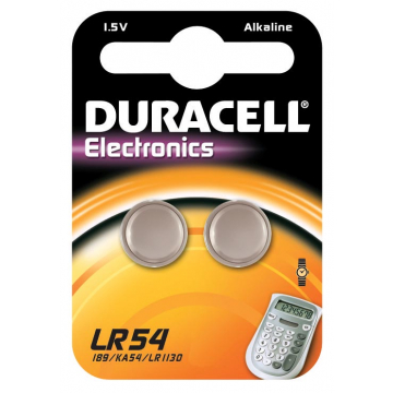 Duracell knoopcel Electronics LR54, blister van 2 stuks