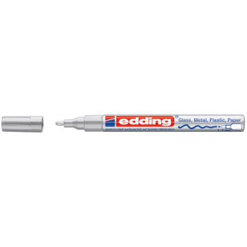 Edding glanslakmarker e-751 CR zilver