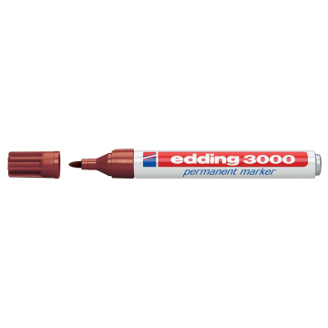 Edding permanent marker 3000 bruin