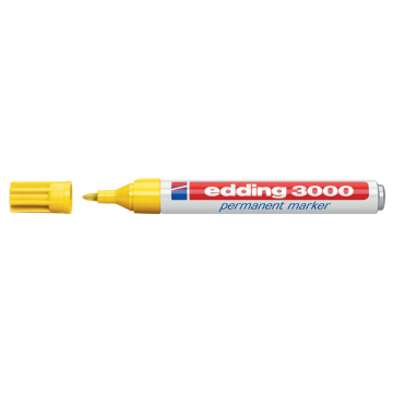 Edding permanent marker 3000 geel