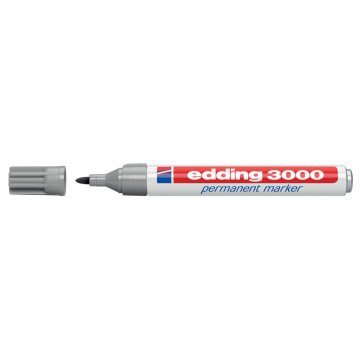 Edding permanent marker 3000 grijs