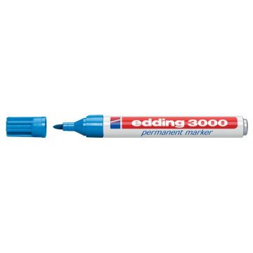 Edding permanent marker 3000 lichtblauw