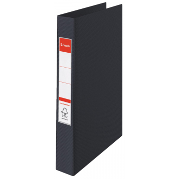 Esselte ringmap PP voor ft A4 rug van 4,2 cm , 23 O-ringen van 25 mm, zwart