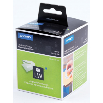 Dymo etiketten LabelWriter ft 89 x 36 mm, wit, 520 etiketten