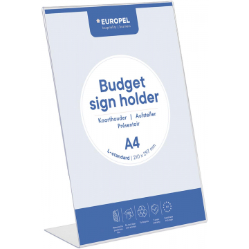 Europel folderhouder Budget, met L-voet, ft A4