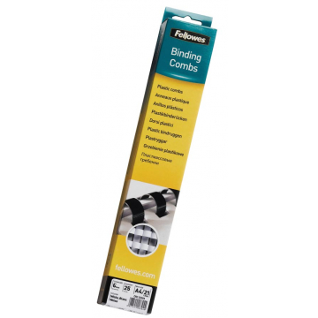 Fellowes bindruggen, doos van 25 stuks, 6 mm, wit