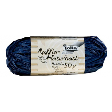 Folia raffia ultramarijn