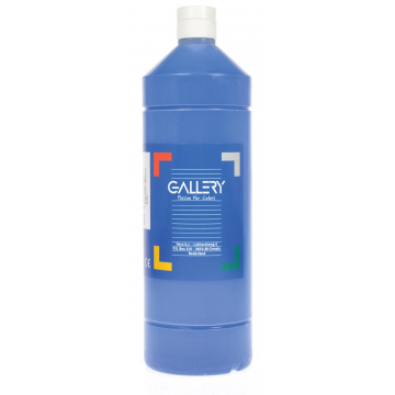 Gallery plakkaatverf, flacon van 1 l, donkerblauw