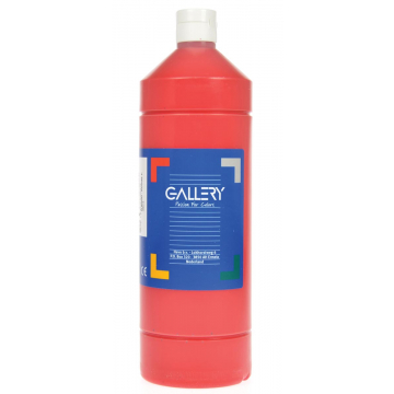 Gallery plakkaatverf, flacon van 1 l, donkerrood