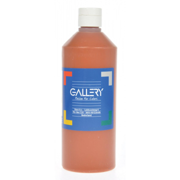 Gallery plakkaatverf, flacon van 500 ml, lichtbruin