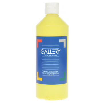 Gallery plakkaatverf, flacon van 500 ml, lichtgeel