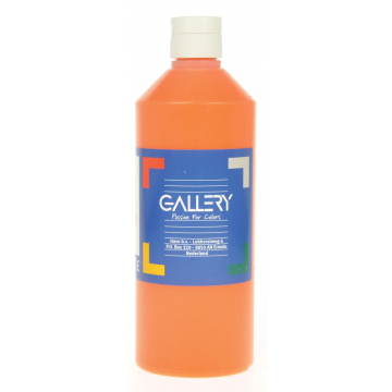 Gallery plakkaatverf, flacon van 500 ml, oranje