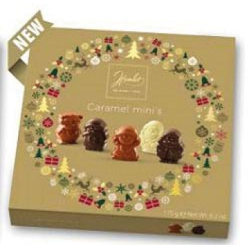 Hamlet Caramel Mini's chocolade, doos van 175 g