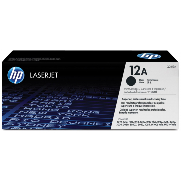 HP Tonercartridge zwart 12A - 2000 pagina's - Q2612A