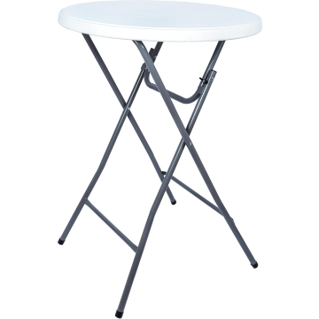 Inklapbare statafel BT100, wit, diameter 80 cm