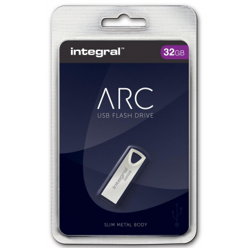 Integral ARC USB stick 2.0, 32 GB, zilver