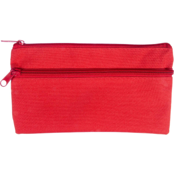 Kangaro pennenzak, plat, ft 21 x 11 cm, rood