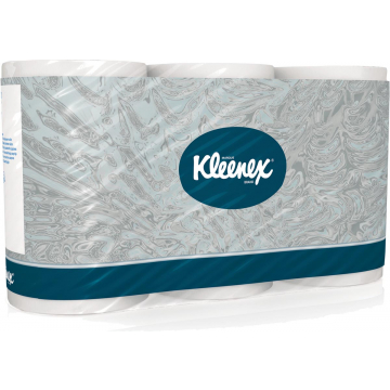 Kleenex toiletpapier, 3-laags, 350 vellen, pak van 6 rollen