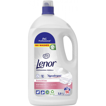 Lenor Professional wasverzachter sensitive, fles van 3,8 l