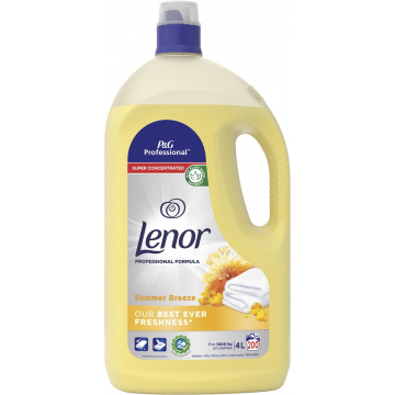 Lenor Professional wasverzachter summer breeze, fles van 4 l