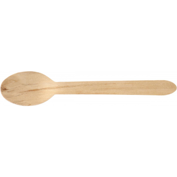 Lepel uit hout, 16,5 cm, pak van 250 stuks