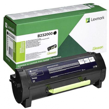 Lexmark Return Program toner B/MB2338, 2442, 2546, 2650, 3.000 pagina's, OEM B232000, zwart