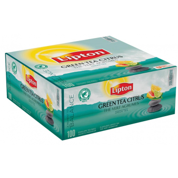 Lipton thee, Green Tea Citrus, pak van 100 zakjes