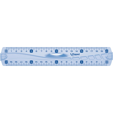 Maped decimeterlat Geometric dubbele decimeter, 20 cm