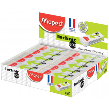 Maped gum Technic 600 doos van 20 stuks