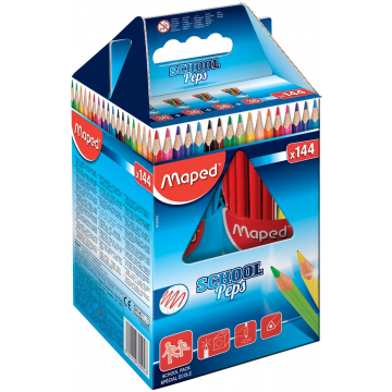Maped kleurpotlood Color'Peps 144 potloden (classpack)