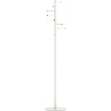 MAUL kapstok Caurus metaal, hoogte 177 cm, 7 ophangrails, wit RAL9010