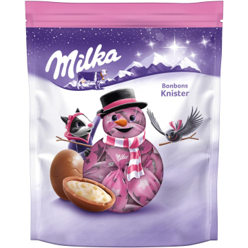 Milka Knisterbonbons melkchocolade, zak van 86 g