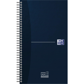 Oxford Office Essentials taskmanager, 230 pagina's, ft 14,1 x 24,6 cm, blauw