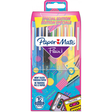 Paper Mate viltstift Flair Retro, blister van 16 stuks