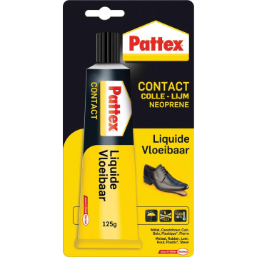 Pattex contactlijm Vloeibaar, tube van 125 g, op blister